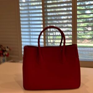 Brooks Brothers red leather handbag. Mint condition.